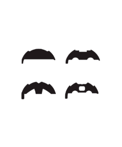 Base Cinton PVC Negro para Perfil Curvado