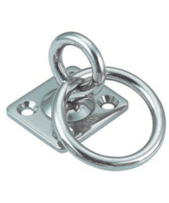 Base ojo con anilla inox. A2 304 ancho 30mm
