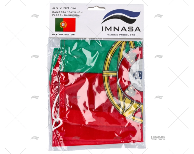 BANDERA PORTUGAL C/ES 45x 30cm - Imagen 3