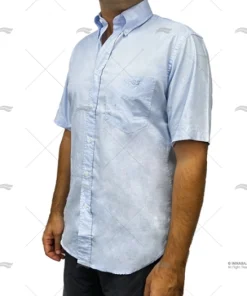 CAMISA M/C H AZUL S HOMBRE