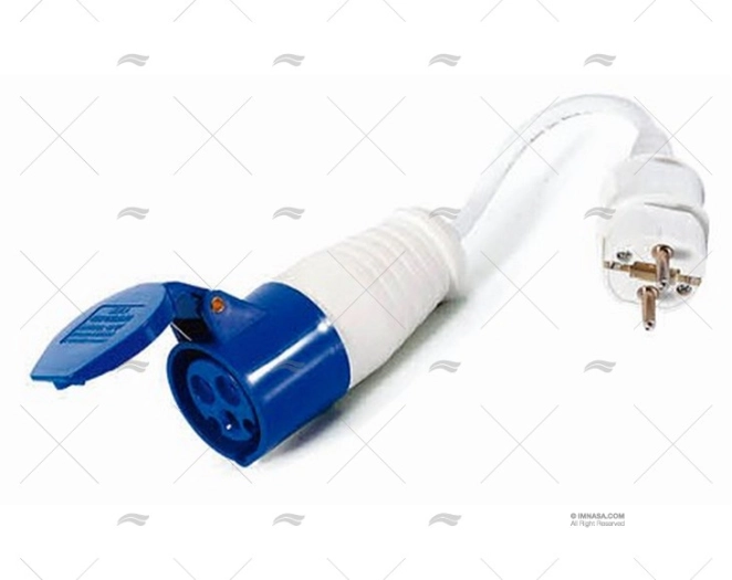 CLAVIJA ELEC. HEMBRA 16A A MACHO SHUCKO - Imagen 2
