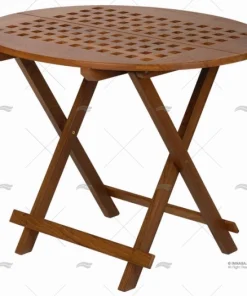 MESA OVALADA PLEGABLE TECA 795x655x565mm ARC MARINE