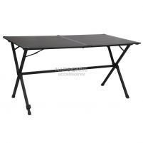 Mesa Enrrollable Negra 140 x 80 x 70 (6 pers)