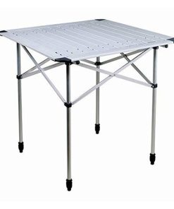 Mesa enrollable pequeña de aluminio
