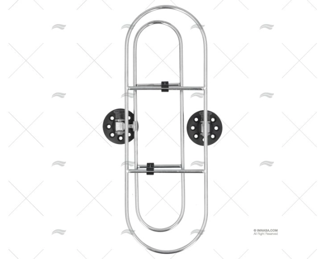 SOPORTE INOX P/DEFENSAS 390X130mm - Imagen 2